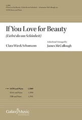 If You Love for Beauty SATB choral sheet music cover